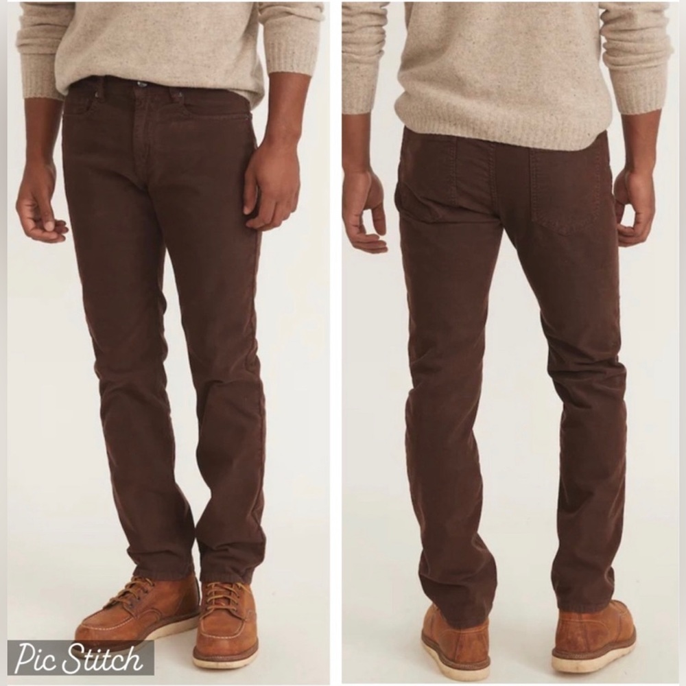 Marine Layer Men's Brown Corduroy Pants